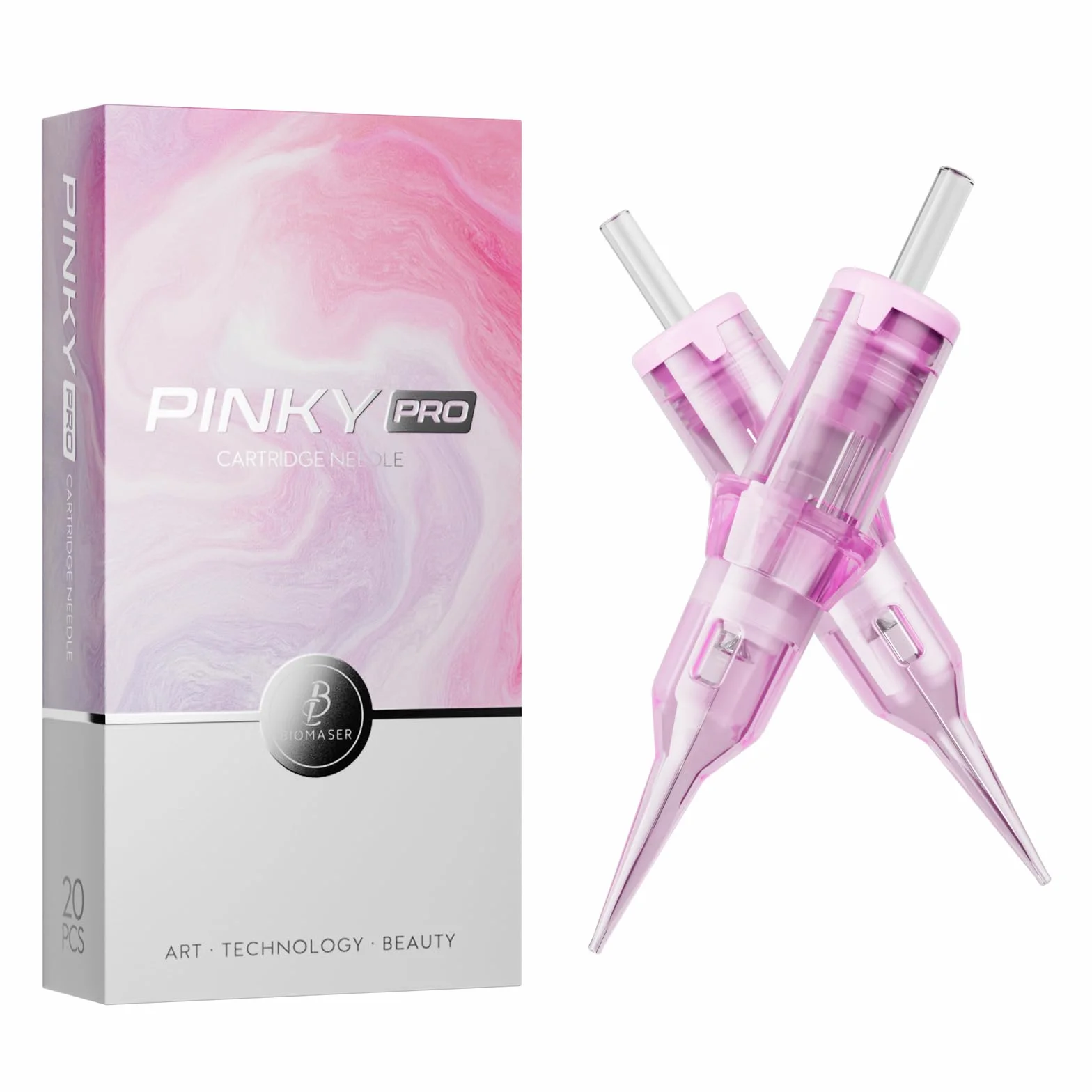 Biomaser Aghi per trucco semi-permanenti, 20 pezzi, universali, per sopracciglia, labbra, estetica facciale o micropigmentazione del cuoio capelluto (1R0.3)
