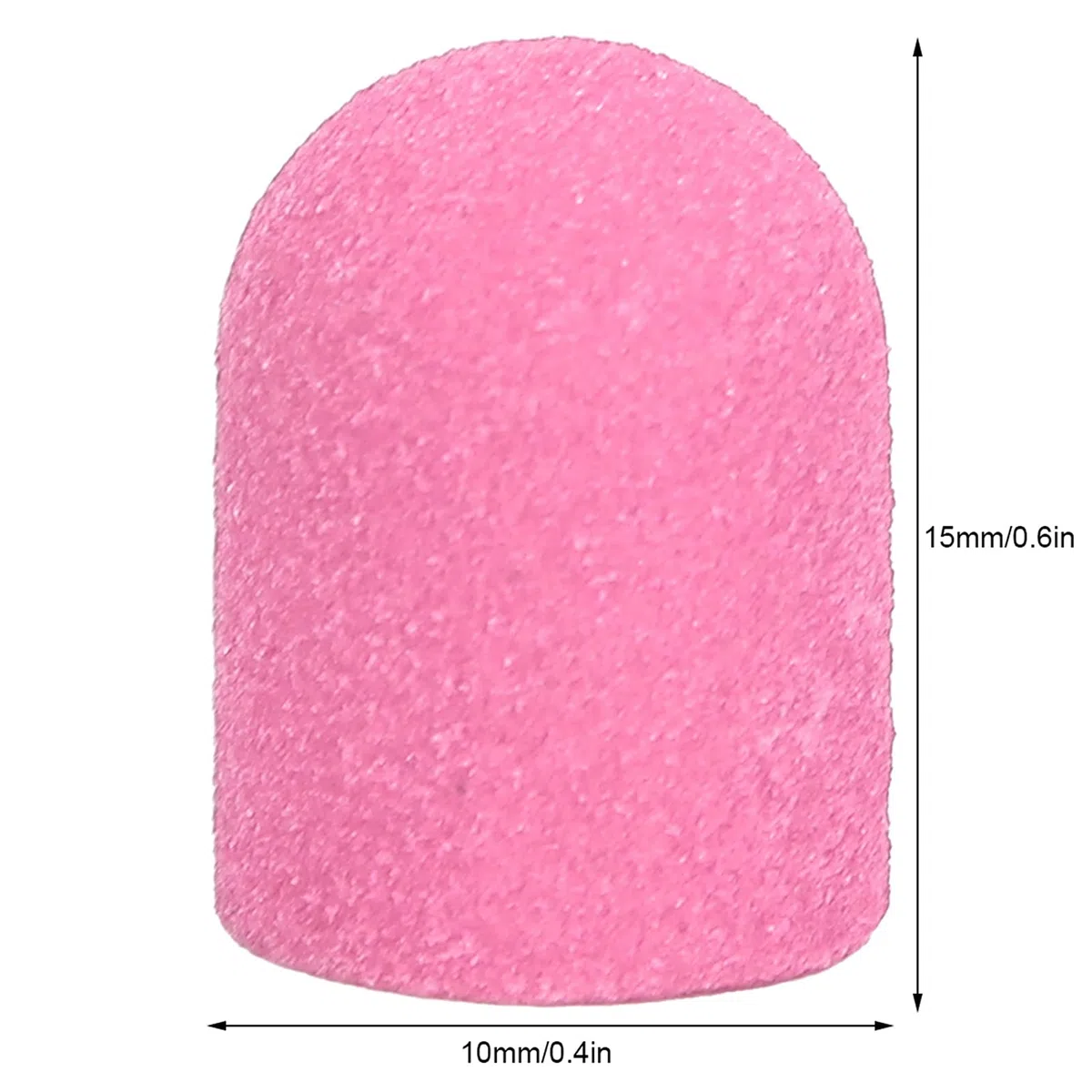 Tappo Abrasivo per Nail Art e Blocchetti di Punte per Trapano, Set di Nastri Abrasivi per Levigatura, Testine Lucidanti Strumento per Pedicure e Manicure (Rosa)