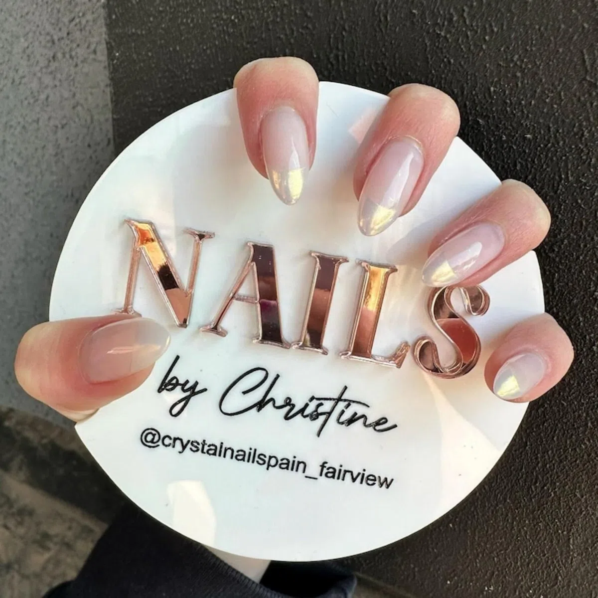Nome Personalizzato Nailfie Photo Prop Cartello Acrilico, Regalo Logo Personalizzato For Foto Manicure E Selfie Nail Art Unghie Artista Salone Accessori Personalizzati(White)