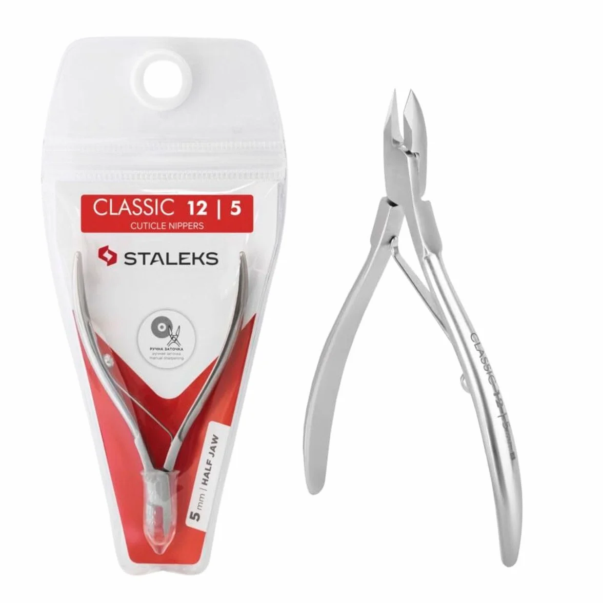 STALEKS PRO by Natury Nails Pinza professionale per cuticole 5 mm. Acciaio inossidabile. Classic 12-5