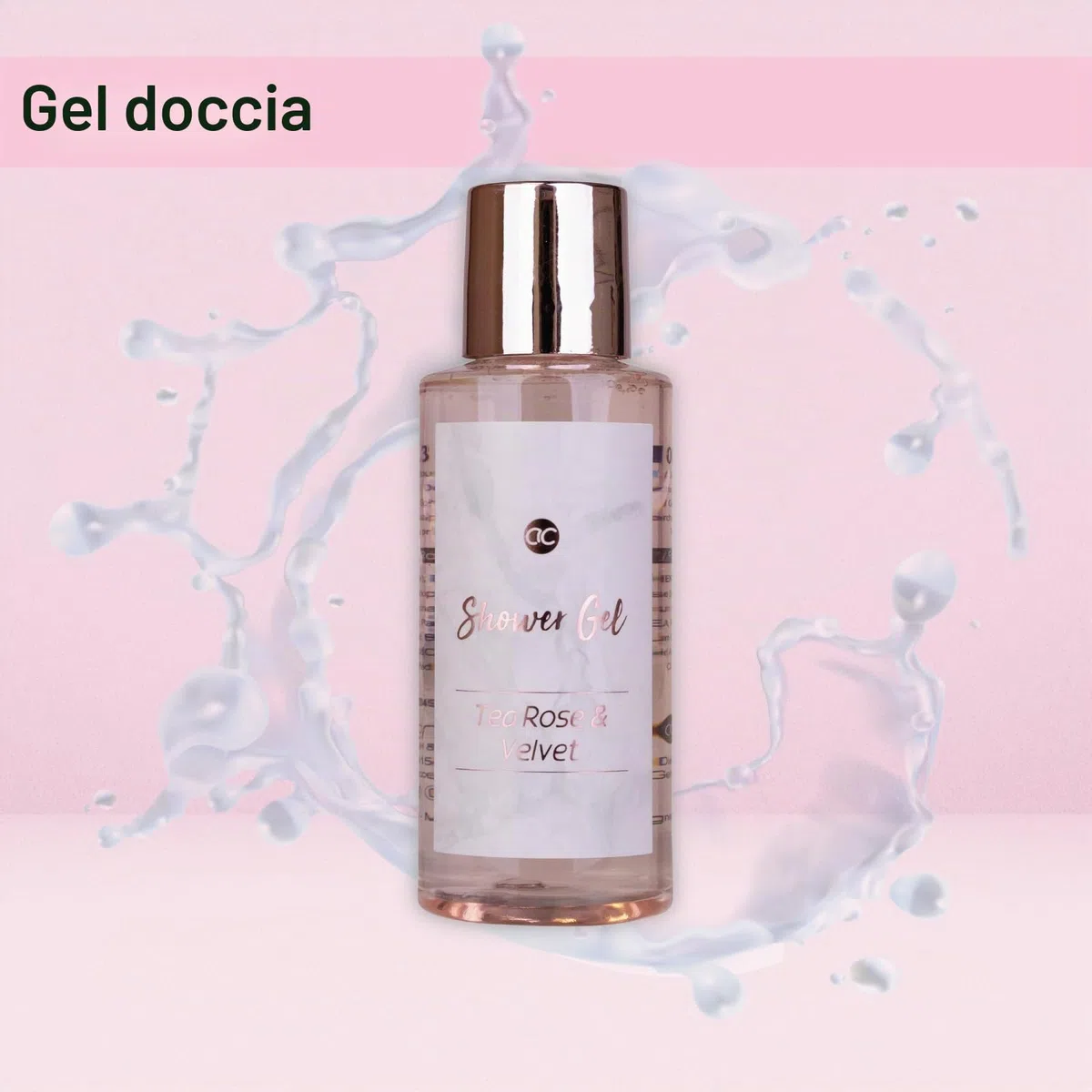 accentra, set da bagno MARBLE in bellissime pompe rosa 4 pezzi da bagno, bellezza, cura - per un'esperienza SPA rilassante