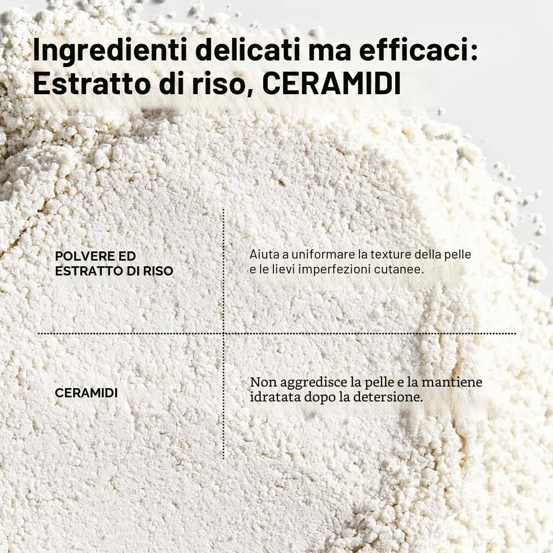 Anua Rice Enzyme Brightening Cleansing Powder - Detergente viso in polvere esfoliante enzimatica, pori puliti, pelle luminosa, powder cleanser coreano skincare, rice cleanser (40g)