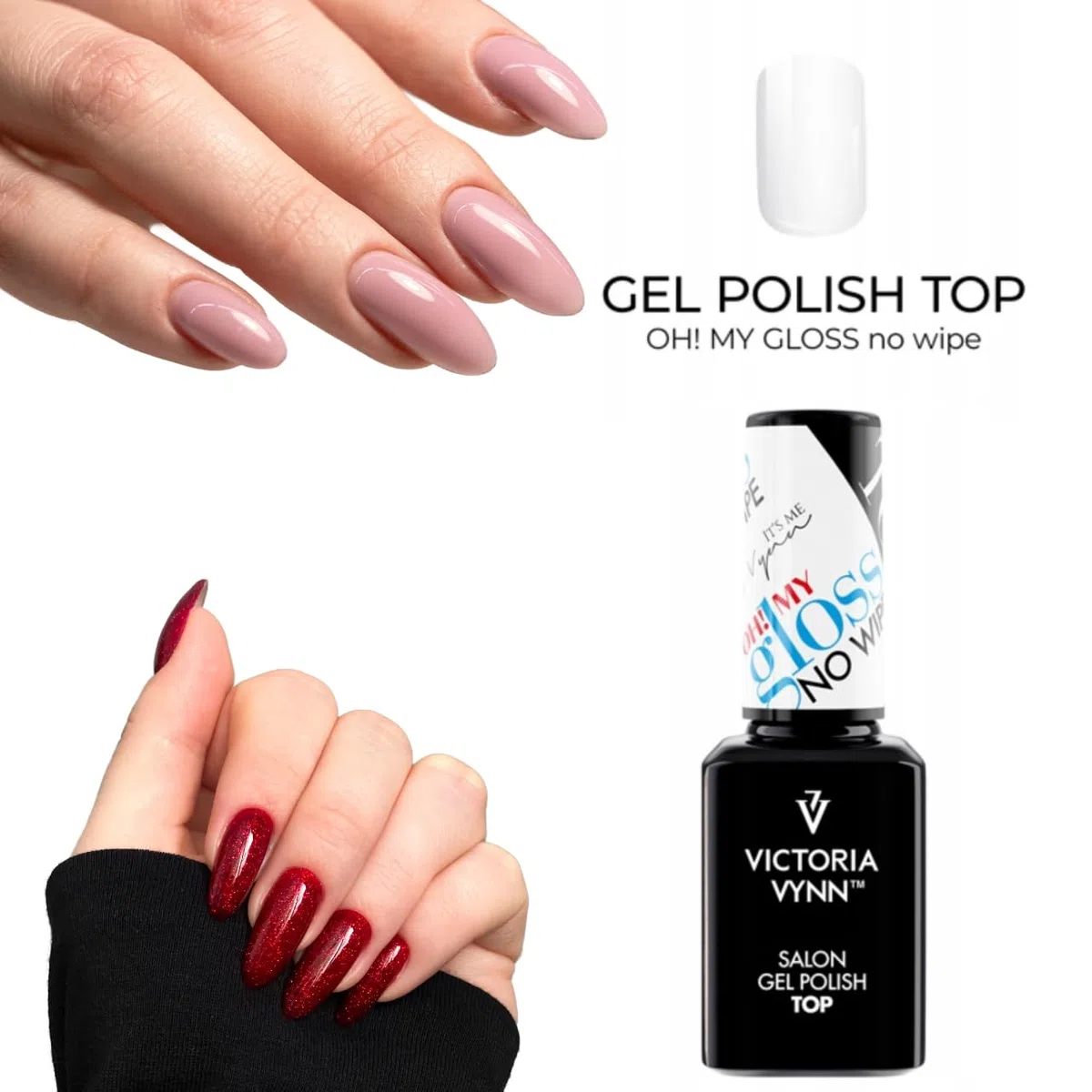 Victoria Vynn Gel Polish Top OH! MY GLOSS No Wipe UV LED Smalto per unghie Soak Off Manicure 15ml