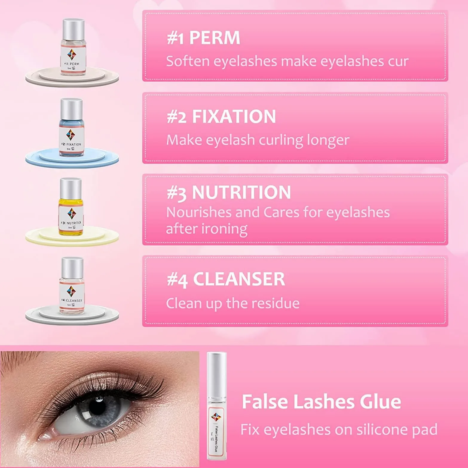 Bestauty Kit Laminazione Ciglia, Laminazione Ciglia Kit Completo, Kit Extension Ciglia, Kit Professionale Semipermanente per Ciglia, Adatto per Uso Quotidiano e in Salone.