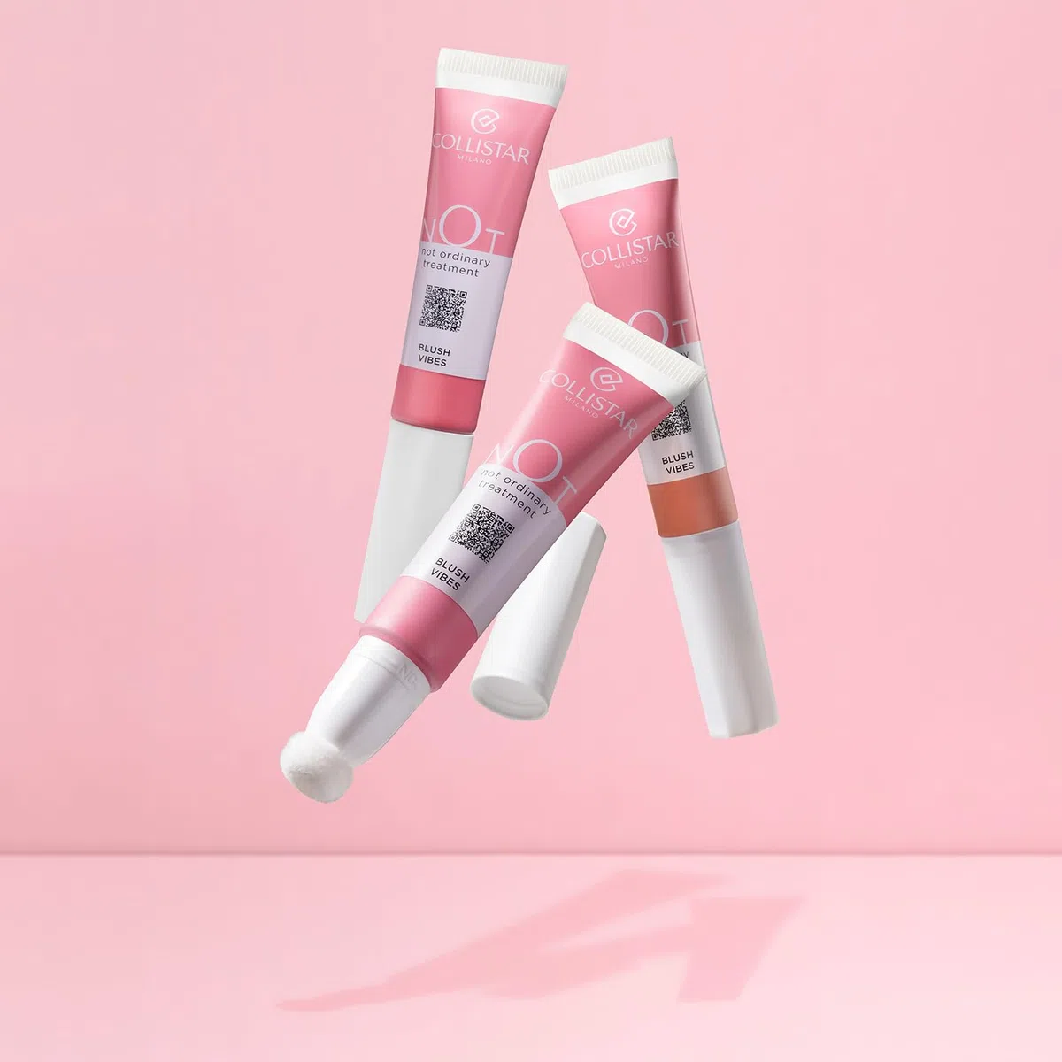 Collistar NOT Blush Vibes, Blush Liquido Multiuso, Idratante, Levigante, Applicatore Sponge,per Viso, Occhi, Labbra, con Acido Ialuronico, Finish Luminoso, Texture Leggera, n. 03 Orange Spritz, 15 ml