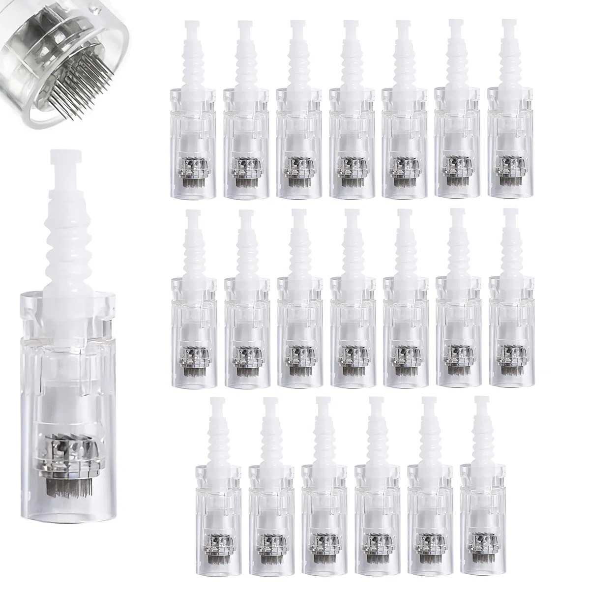 20 Cartucce di Ricambio 36 Pin per la Penna per Microneedling Dr.pen Modelli M7/M5/N2/E30, Parti di Ricambio Originali Monouso, Cartucce per Microneedling Accessori per la Cura Della Pelle