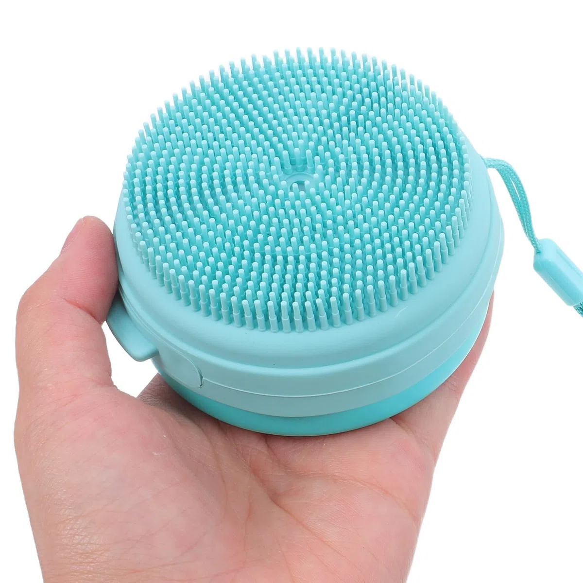 Handso Porta Saponetta Scrubber Corpo Silicone in 2 Pezzi, Spazzola da Bagno Multifunzionale Esfoliante in Silicone Copertura Protettiva per Uso Doccia e All'aperto