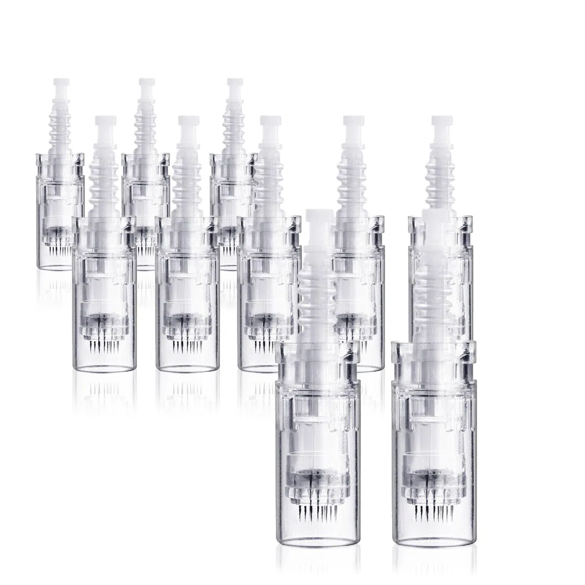 Cartuccia di Aghi da 12 Pin per Dermapen M5 M7 N2 e E30 | Confezione da 10 | Compatibile Solo con Dr. Pen | Ago in Acciaio Chirurgico | Per Ripristino di Capelli e Pelle, Migliora Cicatrici