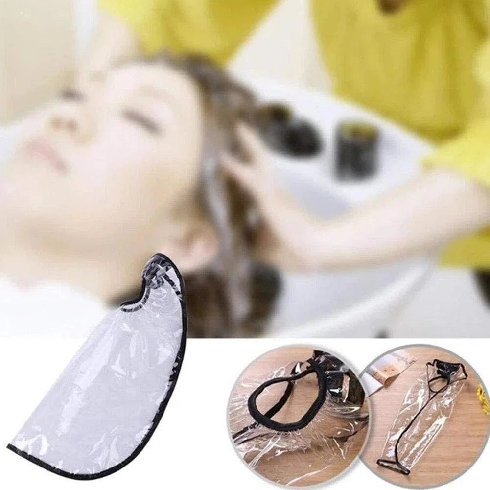Strumento Impermeabile Barber PVC Lavaggio Imbuto Colorazione Sink Abito Cape Magic Hair Sticker Professionale Paziente Anziano Shampoo Risciacquo