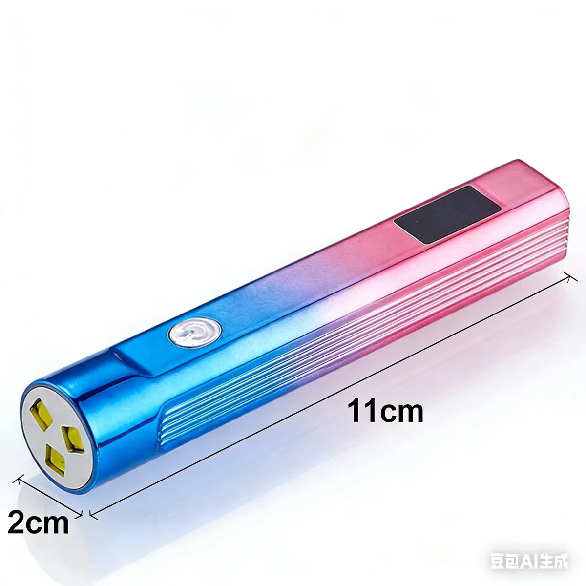 Lampada UV portatile per unghie, mini lampada UV ricaricabile tramite USB, 3 LED per asciugatura rapida dello smalto gel, con indicatore di alimentazione.