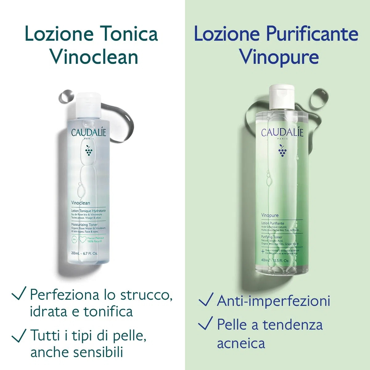 Caudalie Vinopure Lozione Purificante all'Acido Salicilico - 200mL