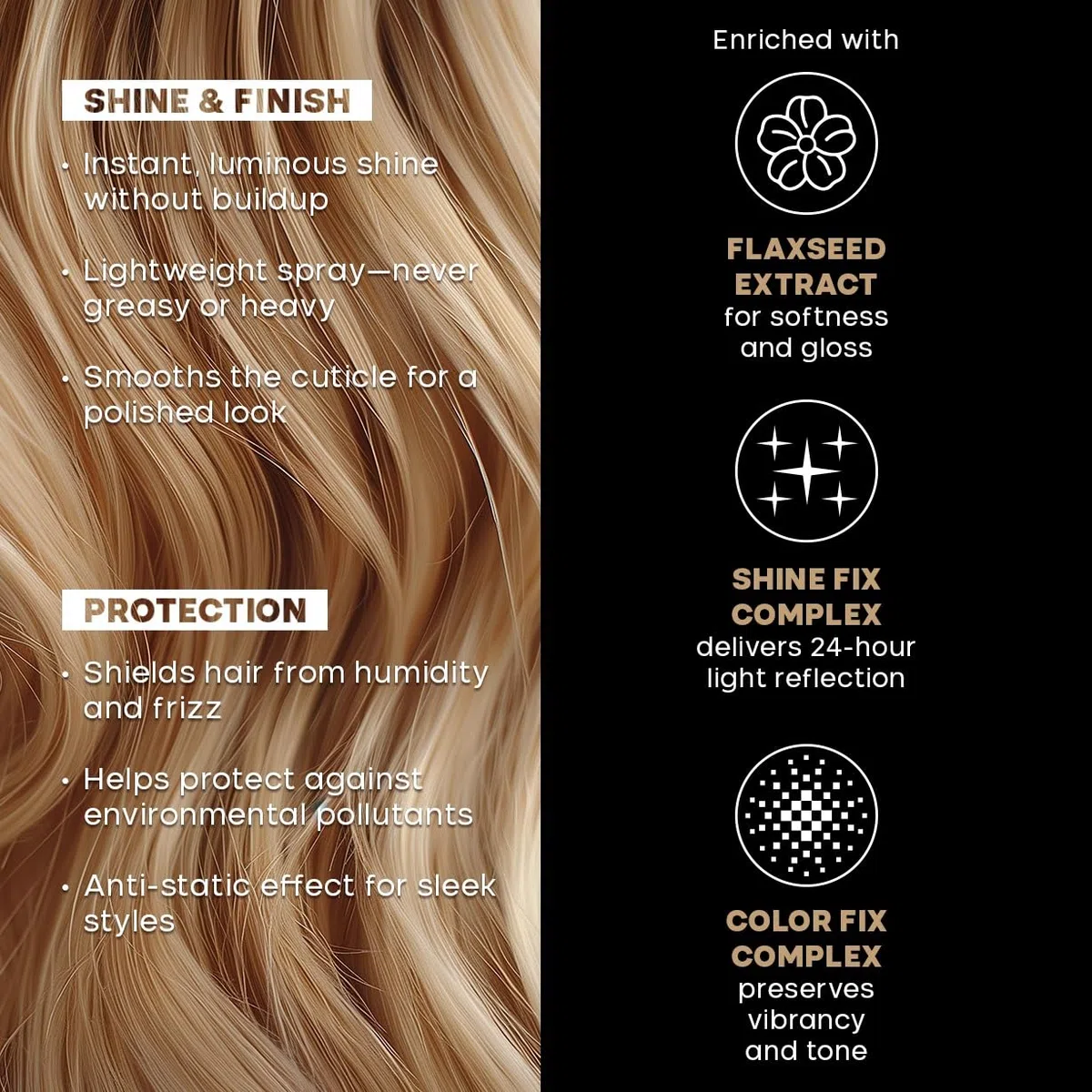 Alfaparf Milano| Semi di Lino Sublime |Cristalli Spray - Finish illuminante istantaneo per tutti i tipi di capelli, 125ml