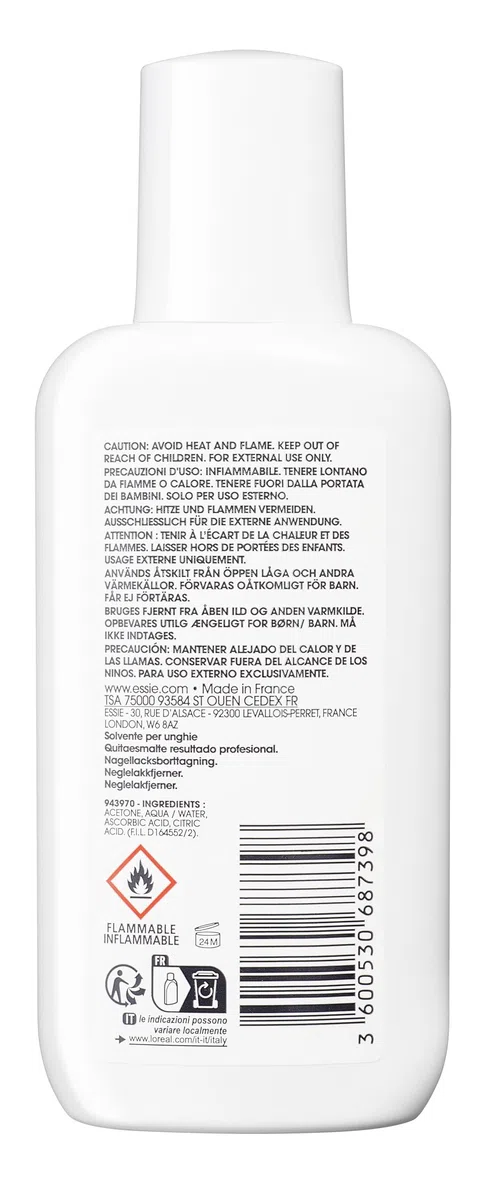 essie Good as gone - Solvente chiarificante per unghie, confezione doppia, pulizia e sbiancamento, 2 x 125 ml