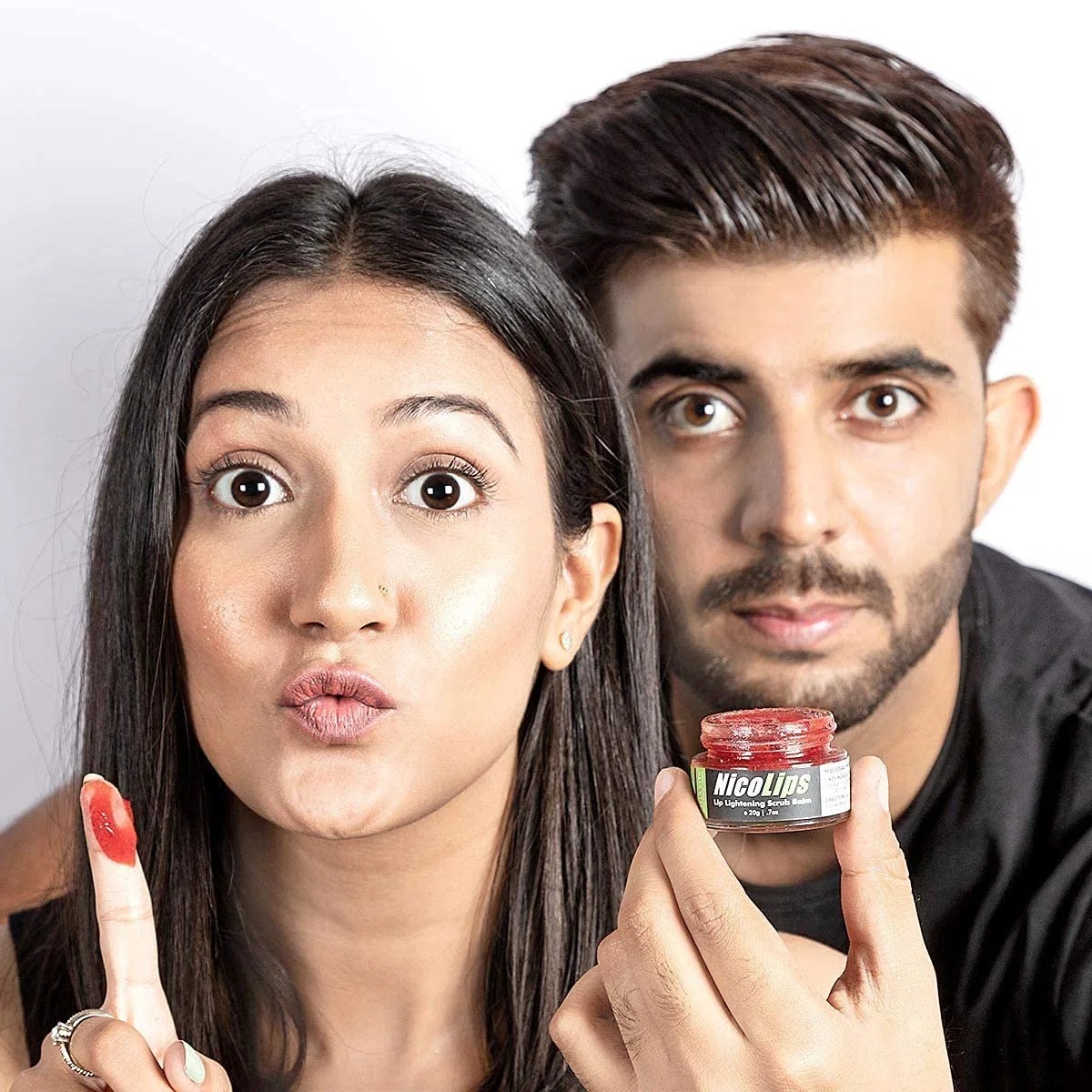 NicoLips Combo Pack | Lip Lightening Scrub Lip Balm per Dark, secca, screpolata e danneggiati Lips