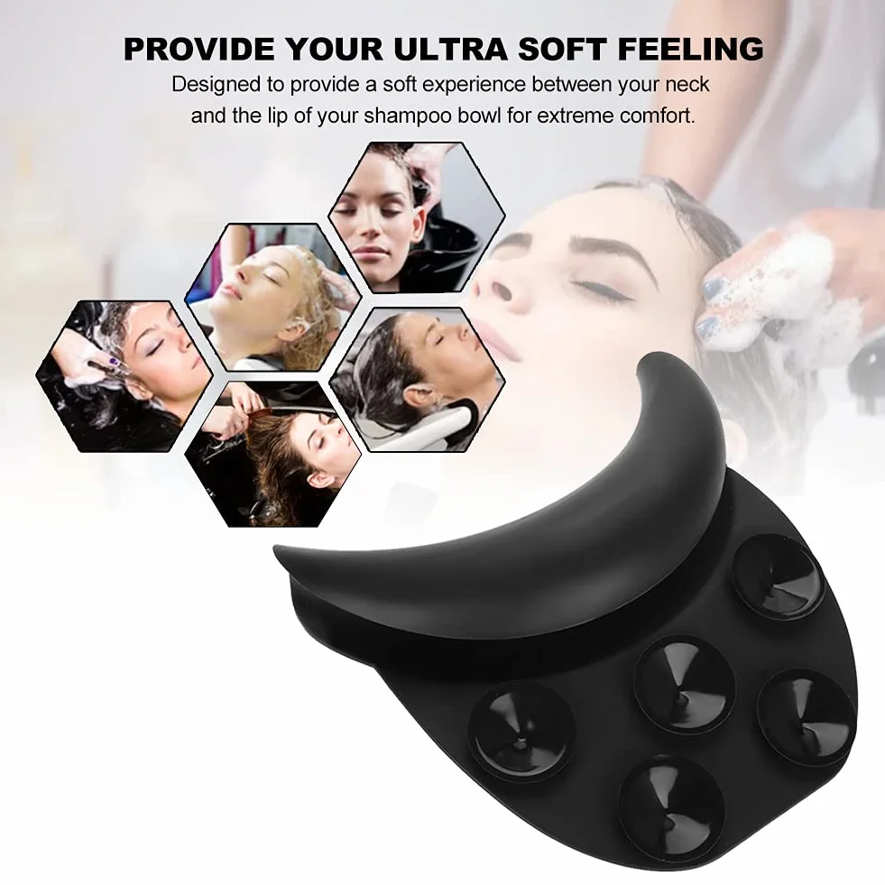 Cuscino in silicone per la testa del collo con sciampo, Gel Vassoio Lavatesta Salon Resto del Collo Cuscino Shampoo Bowl, resistente Shampoo ciotola per parrucchiere riposante per il collo