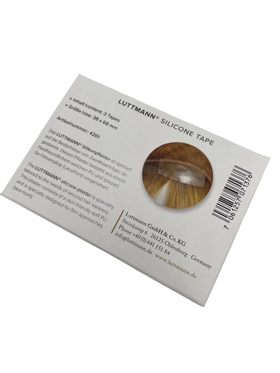 Parrucche Cerotto al silicone per parrucche e toupet - in particolare per la base in lamina/lace front - evita i fastidiosi graffi.