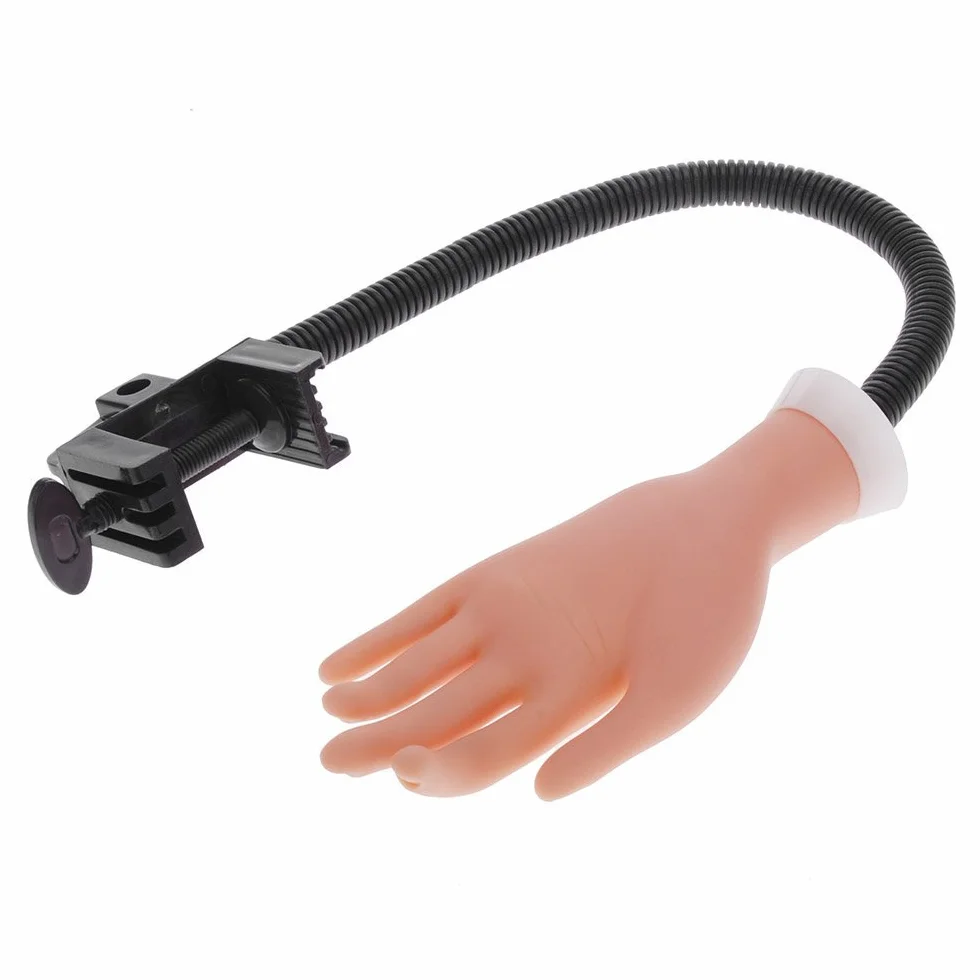 Manicure Dito di Formazione,Art Manicure Dito con la Staffa Mano Modello Plastica Pratica Nail può Essere Piegato
